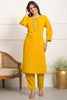 Adorable Mustard Embroidered Chanderi Silk Event Wear Pant Suit