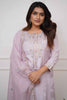 Surprising Lilac Color Embroidery Work Viscose Wedding Wear Pant Suit