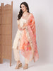 Awesome Peach Embroidery Work Chanderi Silk Event Wear Pant Suit