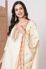 Amazing Cream Embroidered Viscose Function Wear Pant Suit