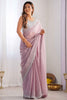 Ravishing Mauve Color Sequins Oragnza Function Wear Saree