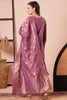 Winning Mauve Embroidered Chanderi Silk Event Wear Pant Suit