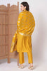 Amazing Yellow Embroidered Chanderi Silk Haldi Wear Pant Suit