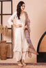 Wonderful Cream Embroidered Chanderi Silk Function Wear Pant Suit