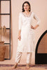 Incredible Off-White Embroidered Silk Function Wear Pant Suit