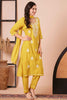 Adorable Yellow Embroidered Viscose Haldi Wear Pant Suit With Dupatta