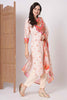 Appealing Peach Digital Print Crepe Event Wear Pant Suit