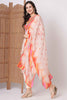 Appealing Peach Digital Print Crepe Event Wear Pant Suit