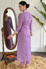 Lovely Purple Embroidered Viscose Traditional Pant Suit With Dupatta