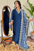 Pretty Blue Sequins Viscose Pant Suit With Bandhani Dupatta