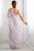 Incredible Lavender Sequins Net Event Wear Saree With Blouse