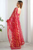 Fabulous Pink Sequins Net Engagement Wear Saree With Blouse