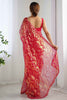 Fabulous Pink Sequins Net Engagement Wear Saree With Blouse