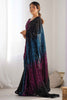 Wonderful Black Sequins Work Georgette Party Wear Saree