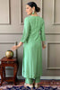 Fabulous Firozi Color Embroidered Viscose Event Wear Pant Suit