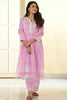 Gorgeous Pink Color Printed Cotton Event Wear Pant Suit