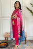 Captivating Rani Pink Embroidered Viscose Festival Wear Pant Suit