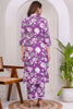 Shocking Purple Digital Printed Rayon Casual Wear Co-Ord Set