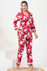 Fantastical Red-Color Digital Printed Rayon Casual Wear Co-Ord Set