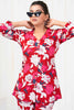 Fantastical Red-Color Digital Printed Rayon Casual Wear Co-Ord Set