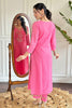 Amazing Pink Embroidered Viscose Traditional Pant Suit With Dupatta