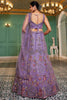 Precious Lavender Embroidered Net Designer Lehenga Choli