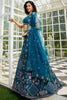 Endearing Blue Embroidered Net Bridesmaid Lehenga Choli With Dupatta