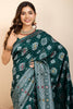 Precious Green Zari Weaving Silk Traditional Saree With Blouse