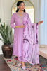 Lovable Lavender Embroidered Viscose Event Wear Pant Suit