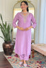 Lovable Lavender Embroidered Viscose Event Wear Pant Suit