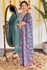 Attractive Teal Green Embroidered Viscose Event Wear Pant Suit