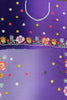Incredible Purple Floral Embroidery Georgette Event Wear Saree