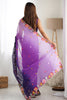Incredible Purple Floral Embroidery Georgette Event Wear Saree