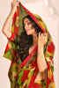 Memorable Green Digital Printed Georgette Festival Wear Saree