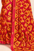 Marvelous Red Digital Printed Georgette Traditional Saree With Blouse