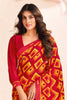 Marvelous Red Digital Printed Georgette Traditional Saree With Blouse