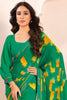 Stunning Green-Color Digital Printed Georgette Festival Wear Saree