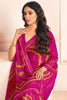 Lovely Pink Digital Printed Georgette Casual Wear Saree