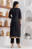 Beautiful Black Zari Weaving Jacquard Silk Event Wear Pant Suit