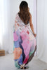 Lovable Multi-Color Printed Chinon Reception Wear Saree With Blouse