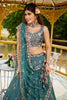 Ravishing Sea-Green Sequins Satin Reception Lehenga Choli With Dupatta