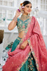 Surprising Sea-Green Sequins Satin Designer Lehenga Choli With Dupatta