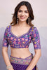 Adorable Purple Bandhani Printed Georgette Traditional Saree