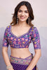 Adorable Purple Bandhani Printed Georgette Traditional Saree