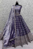 Incredible Purple Sequins Work Silk Designer Lehenga Choli