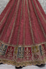 Captivating Pink Embroidered Silk Bridal Lehenga Choli With Dupatta