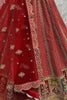 Astonishing Red Multi-Thread Work Silk Bridal Wear Lehenga Choli