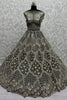 Precious Green Dori Work Net Bridesmaid Lehenga Choli With Dupatta