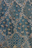 Delightful Blue Thread Work Net Bridesmaid Lehenga Choli With Dupatta