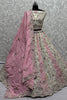 Alluring Off-White Dori Work Silk Bridesmaid Lehenga Choli
